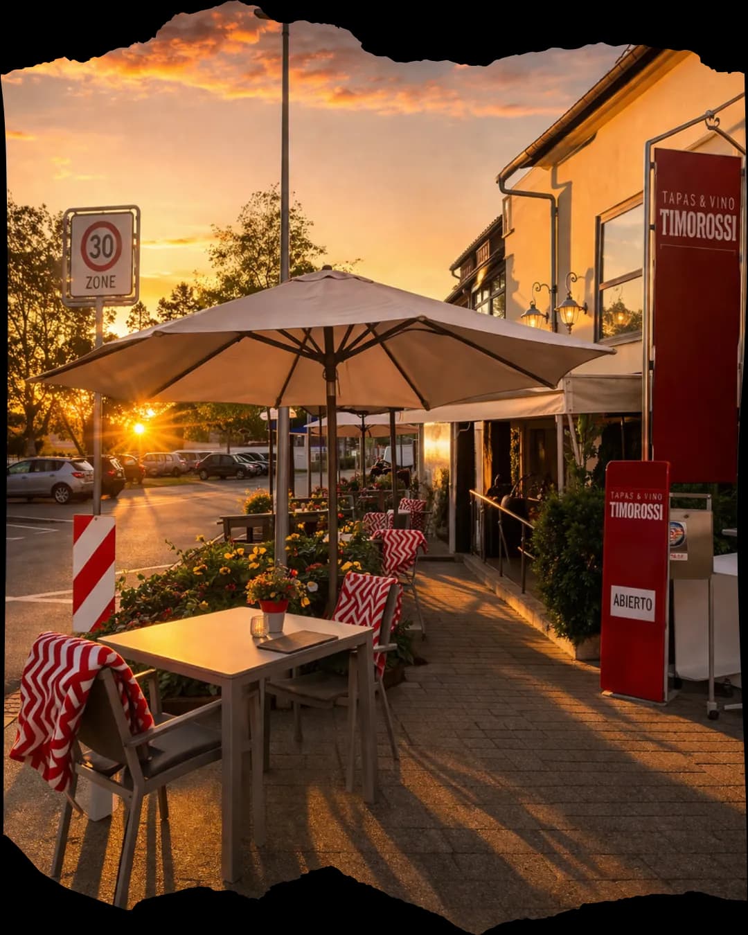 Sommerterrasse im Timorossi Ingelheim